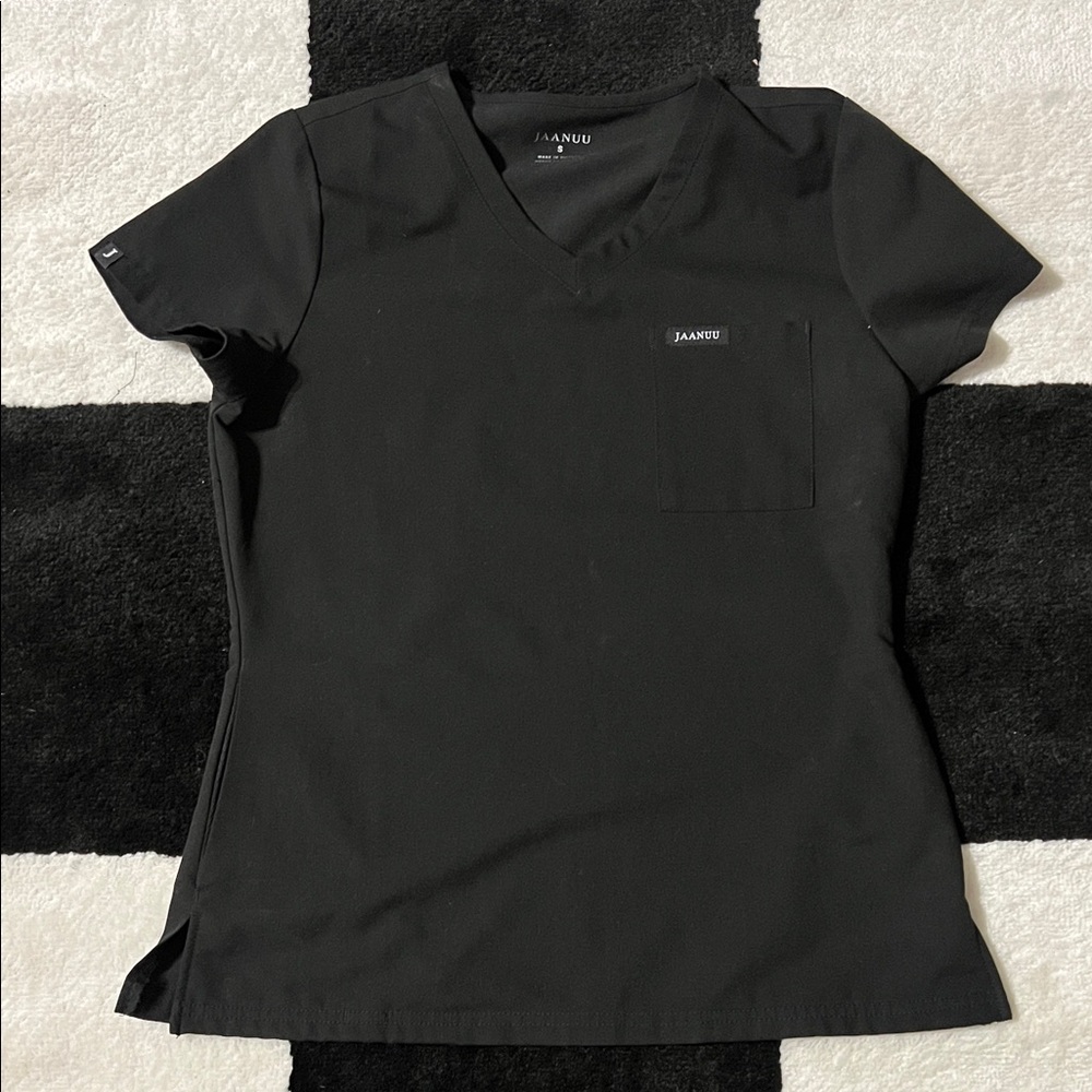 Jaanuu Women's Classic Black Short Sleeve Top